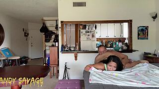 asian girlfriend dominated before work wmaf amateur couple