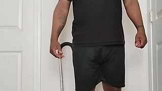 good morning routine involves undressing and spreading buttocks wide open