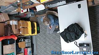 Naughty Shoplifter Gets Caught