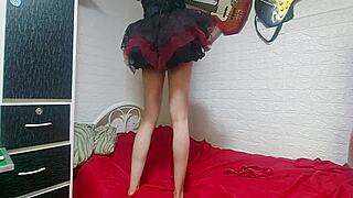 Hot Witch Sensual Dance Red Panties Shows Vagina Doctor Recommends Halloween