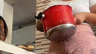 i called my friend with big pussy to flash her ass during lunch.