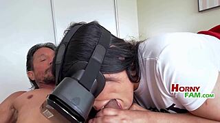 Step Dad's Sneaky VR Scheme with Teen