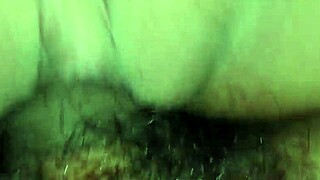 Her boyfriend's in jail, so she rips the condom off and demands raw fucking with creampie.