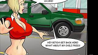 Hot interracial orgy erupts in the restaurant kitchen with staff banging wildly!