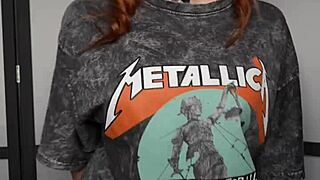 Sporty girl rides hard