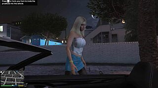 I picked up a hooker in GTA 5 for first-person car sex