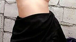 Sexy Pinay Teen Plays Solo Dildo at Construction Site