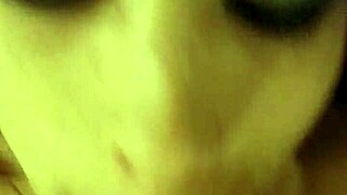 redhead amateur plays with cum in group scene