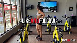 Fit babe teases at gym, gets fucked twice at home 😈