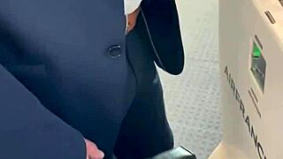 Public teaser with fear of plane, i decide to tease more