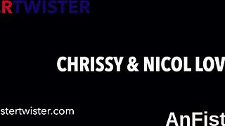 Nasty Lesbian Stunners Fist Fucking Tight Twats And Anals With Ass Licking