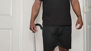 good morning routine involves undressing and spreading buttocks wide open