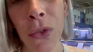 Public teaser with fear of plane, i decide to tease more