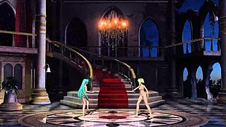 I admire hatsune miku and gumi in nude goddess poses.