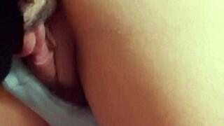 feeling so aroused, this curvy homemade slut shakes her big ass and shows her hairy pussy in lingerie