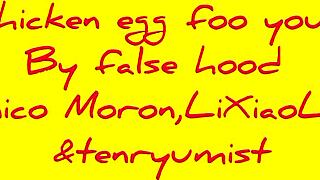 Young Asian Chinese Wrestler Battles In Hood With Food Fight Intensity