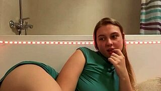 Does this sexy student masturbate in the bathroom?