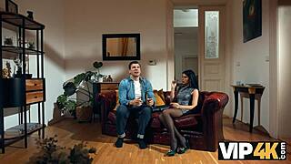 Sexy Brunette Sucks Old Cock Thinking It's a Whistle Signal!