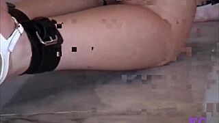 Fetisch-Concept Com: Blonde Teen in Selfbondage, Masturbating with Intense Punishment