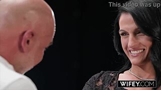 wifey ridley rides christian's cock with passion