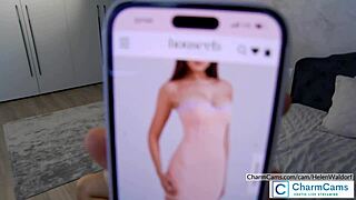 teasing babe helen demands to see your dick register now and show her yours!