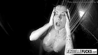 Jezebelle Bond enjoys a steamy shower session