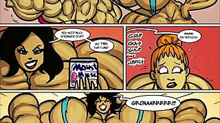 stacy vs carla female muscle growth battle