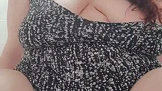 Big bbw girl natasha moneta pees while exposing her huge tits and fat ass in fetish video