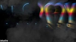 Slutty Latinas Lucy Mendez and Queen Kimi perform double penetration, drinking pee from five big cocks and swallowing their loads