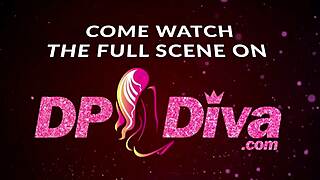 Cali Caliente as dp diva in double penetration scene covered in jizz