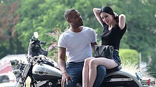 free scene - tattooed hottie anna de ville enjoys interracial dp threesome