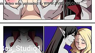 Hot sexy vampire girl transforms while riding big ass in hardcore cowgirl