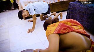 Desi House Owner Fucks Maid After Seeing Big Boobs and Hairy Cunt