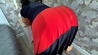 stepmom bends down showing big ass