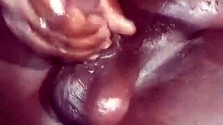 Chocolate BBC moans during multiple cumshots