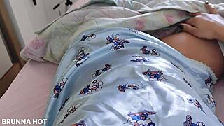 i woke up horny in pussy touched delicious masturbation until cum