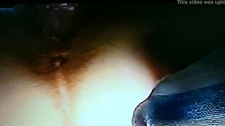 blindfolded mature wife fucked with rabbit