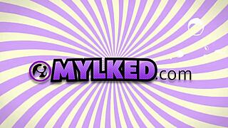 i squirt milk across her breasts ebony newcomer at milking table tiamaria