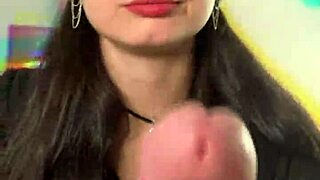 Funk playing while the kitten gives oral sex to Wellington Prado's big cock?