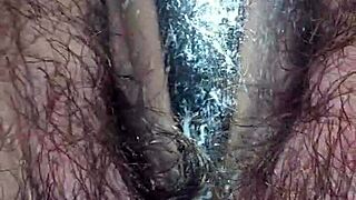 hey, look at this wet twat, so fat and natural tits 😏