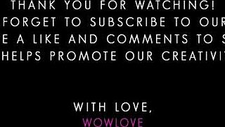 Stepsister helps stepbrother cum quickly in her panties while her boyfriend wait outside