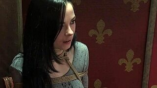 why is this nt sub babe getting spanked and punished with a dildo?