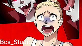 Hot sexy vampire girl transforms while riding big ass in hardcore cowgirl