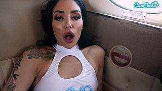 mile high club - horny latina gets fucked on private plane?