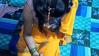 Indian New Married Woman Explores Tight Pussy Bedroom Adventures With Hindi Dirty Talk.