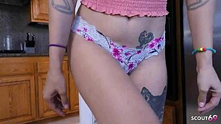 Sweet Blonde Step-Daughter Tricks Step-Dad Into Cheating Fuck!