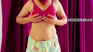 Misssimran Playing With Big Round and Natural Milky Boobs and Nipples