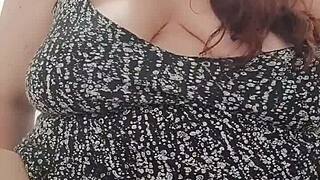 Big bbw girl natasha moneta pees while exposing her huge tits and fat ass in fetish video