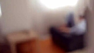 Caught Step Sister Masturbating, Then Fucked Through Yoga Pants