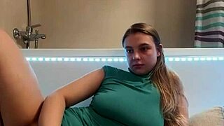 Does this sexy student masturbate in the bathroom?